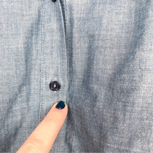 Nili Lotan Abby Romanian Chambray Embroidered Top Sz XS - Picture 8 of 10